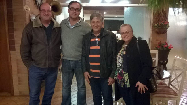 Paulo Costa (Grupo Cozinha da Montanha), José Carlos Carvalho (Sec. de Turismo), José Fernandez Franco (COMTUR Socorro-SP), Gloria Bravin (Sec. Adjunta de Turismo) - Foto José Everardo