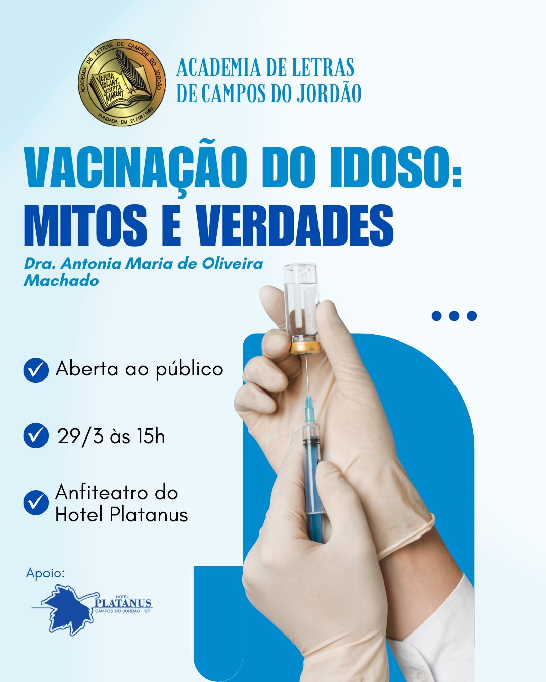 vacinação do idoso cartaz vacinação do idoso mitos e verdades