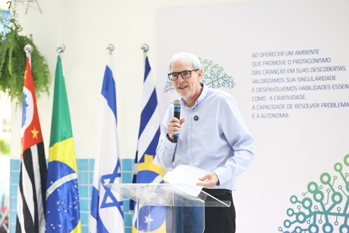Cônsul Geral de Israel em São Paulo, Rafael Erdreich no CEDIN Ana Maria de Arruda Pereira Foto Cláudio VieiraPMSJC